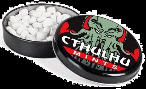 Halloween Candy Gifts 2012 Cthulhu Mints and Tin