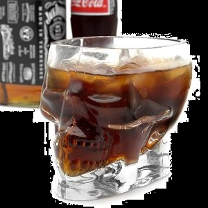 Halloween Candy Gifts Skull Drinking Glass