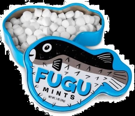 Halloween Candy Gifts Mint Deadly Fugu Fish Mints