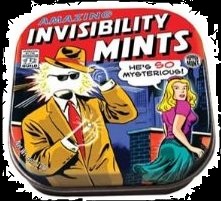 Halloween Candy Gifts 2012 Invisiblity Mints and Tin